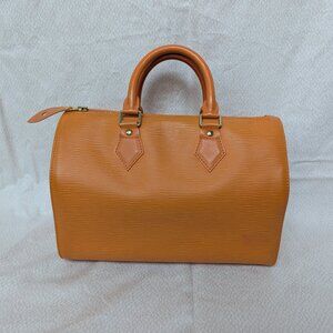 Louis Vuitton Speedy 25 Epi Mandarin Orange Bag